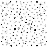 Stars Background Rubber Stamp