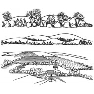 Rolling Hills Rubber Stamp Set